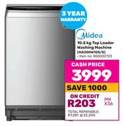 Midea 10.5Kg Top Loader Washing Machine MA200W105/G