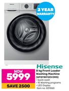 Hisense 8Kg Front Loader Washing Machine WFQY8012EVJMS