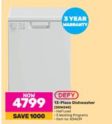 Defy 13 Place Dishwasher DDW240