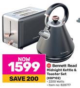 Bennett Read Midnight Kettle & Toaster Set KBP102