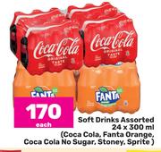 Soft Drinks Assorted-24 x 300ml Each