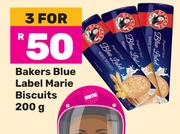 Bakers Blue Label Marie Biscuits-For 3 x 200g
