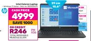 HP 15.6"(39cm) Intel Celeron Laptop