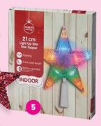 21cm Light Up Tree Topper