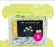 Multi Function Solar Lights 2.5m LED Multi Effect Water Fall Lights