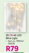 20 Or 40 LED Wire Light