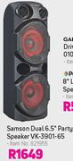 Samson Dual 6.5" Party Speaker VK-3901-65