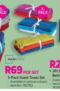Mainstays 3 Pack Guest Towel Set-Per Set