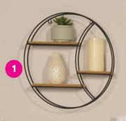 Decor Metal Decorative Shelf Large Circle-Each