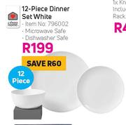 Always Home 12 Piece Dinner Set White