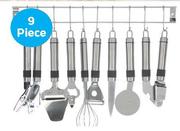 Stainless Steel 9 Piece Kitchen Utensils Set-Per Set