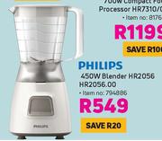 Philips 450W Blender HR2056/HR2056.00