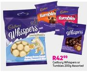 Cadbury Whispers Or Tumbles Assorted-200g