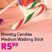 Novelty Candies Medium Walking Stick