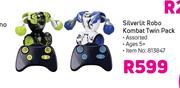 Silver Lit Robo Kombat Twin Pack Assorted