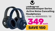 Volkano Sound Sweeper Series Active Noise Cancelling Headphones-Each