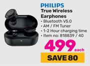 Philips True Wireless Earphones-Each