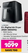 Logik 5Ltr Digital Air Fryer RSH-080595