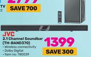 JVC 2.1 Channel Soundbar TH-BAND370