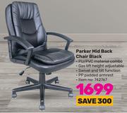 Parker Mid Back Chair Black