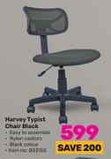 Harvey Typist Chair Black