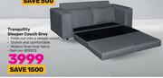 Tranquility Sleeper Couch Grey