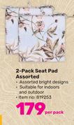 2 Pack Seat Pad Assorted-Per Pack