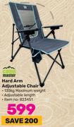 Campmaster Hard Arm Adjustable Chair