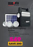 Magneto Solar Home Lighting System