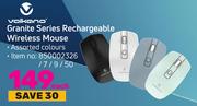 Volkano Granite Series Rechargeable Wireless Mouse-Each