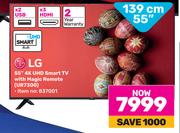 LG 55"(139cm) 4K UHD Smart TV With Magic Remote UR7300