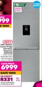 Defy Bottom Freezer Fridge With Water Dispenser DAC645-348Ltr