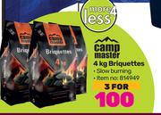 Camp Master Briquettes-For 3 x 4Kg