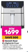 Bennett Read Digital Air Fryer-8Ltr
