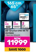 Samsung 65"(165cm) Crystal UHD 4K TV CU7000