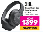 JBL Black Over-Ear Headphones T720BT