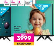 Hisense 40"(101 cm) A4K Smart TV 40A4k