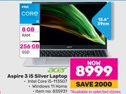 Acer 15.6"(39cm) Aspire 3 i5 Silver Laptop