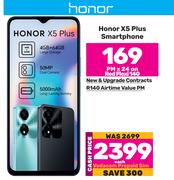 Honor X5 Plus Smartphone-On Red Flexi 140