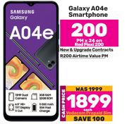 Samsung Galaxy A04e Smartphone-On Red Flexi 200