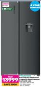 Hisense Side-By-Side Freezer Fridge With  Water Dispenser H670SMIB WD-670Ltr