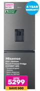 Hisense Bottom Mount Freezer Fridge H310BIT WD-222Ltr