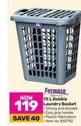 Formosa Debbie Laundry Basket-75Ltr
