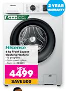 Hisense Front Loader Washing Machine-6Kg