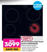 Defy 30cm Ceramic Hob Touch Control DHD406E