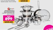 Tissolli 15 Piece Stainless Steel Cookware Set