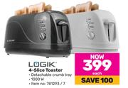 Logik 4 Slice Toaster-Each