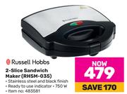 Russell Hobbs 2 Slice Sandwich Maker RHSM-035