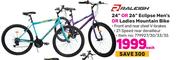 0Raleigh 24" Or 26" Eclipse Men's Or Ladies Mountain Bike-Each