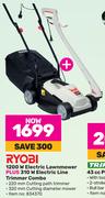 Ryobi 1200W Electric Lawnmower Plus 310W Electric Line Trimmer Combo